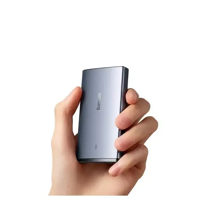 شارژر دیواری دو پورت باسئوس مدل GaN5 Pro Ultra-Slim توان 65 وات